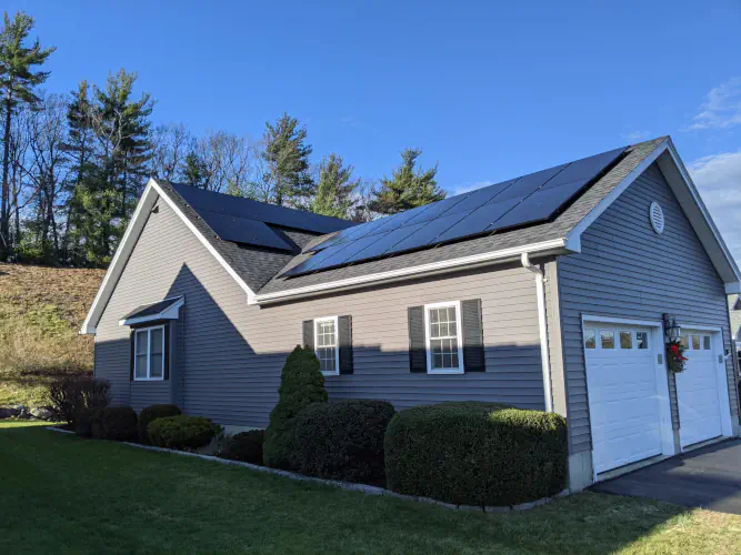 C and L Solar residential 8kW installation in eastern Massachusetts