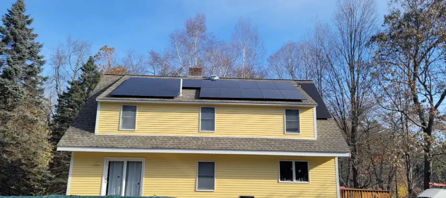 CandL Solar Massachusetts residential solar installation_8 C and L Solar 6.2kW all black panel installation