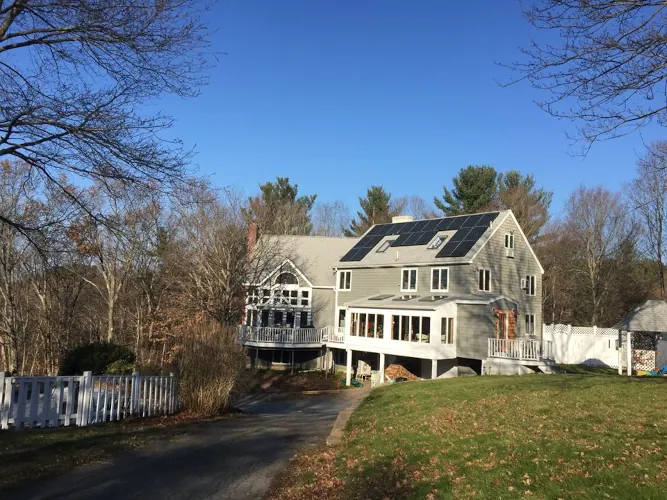 C and L Solar rooftop residential installation 7.7 kW in Massachusetts